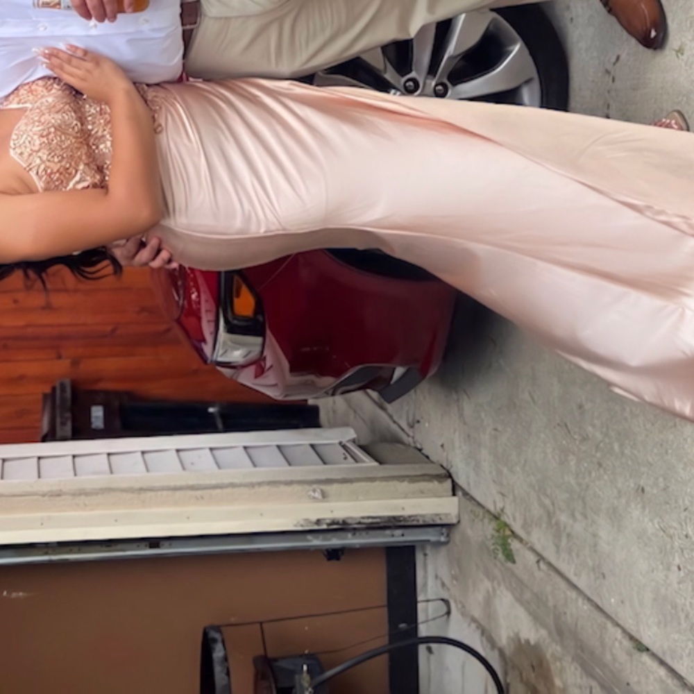 Champagne special occasion dress